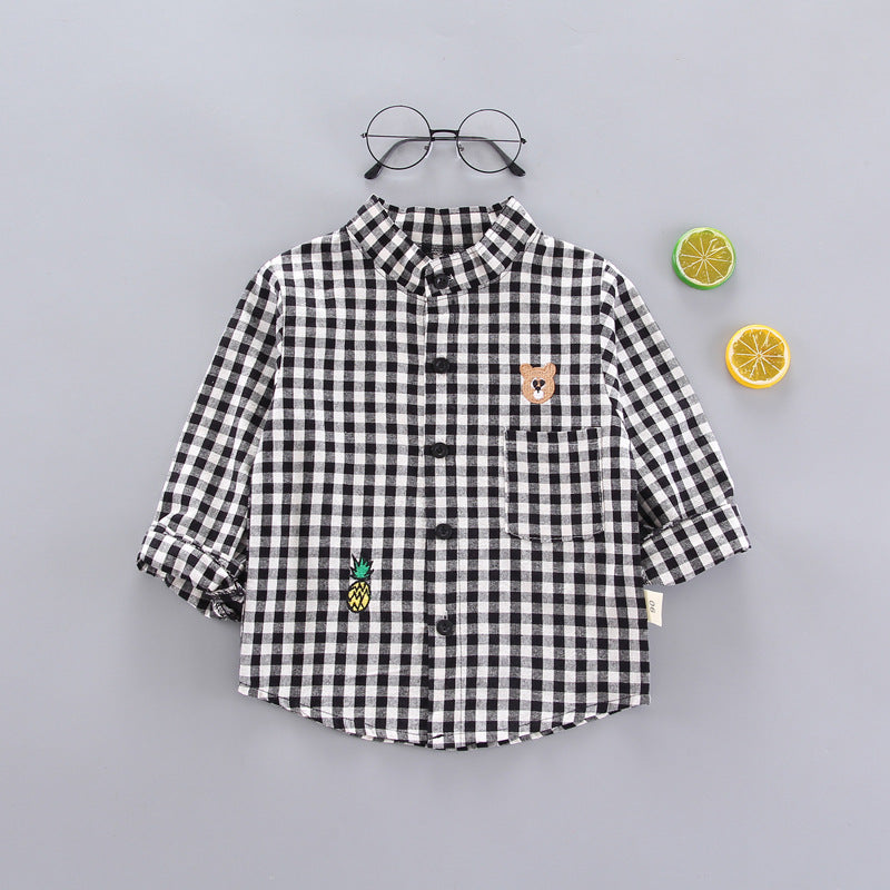 Baby Boys Summer Plaid Outfit: Cozy Striped Shirts, Tees & Shorts Set Yamza Tots' Closet