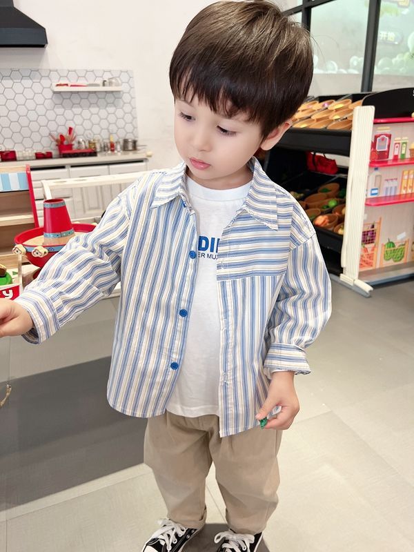 Baby Boys Summer Plaid Outfit: Cozy Striped Shirts, Tees & Shorts Set Yamza Tots' Closet