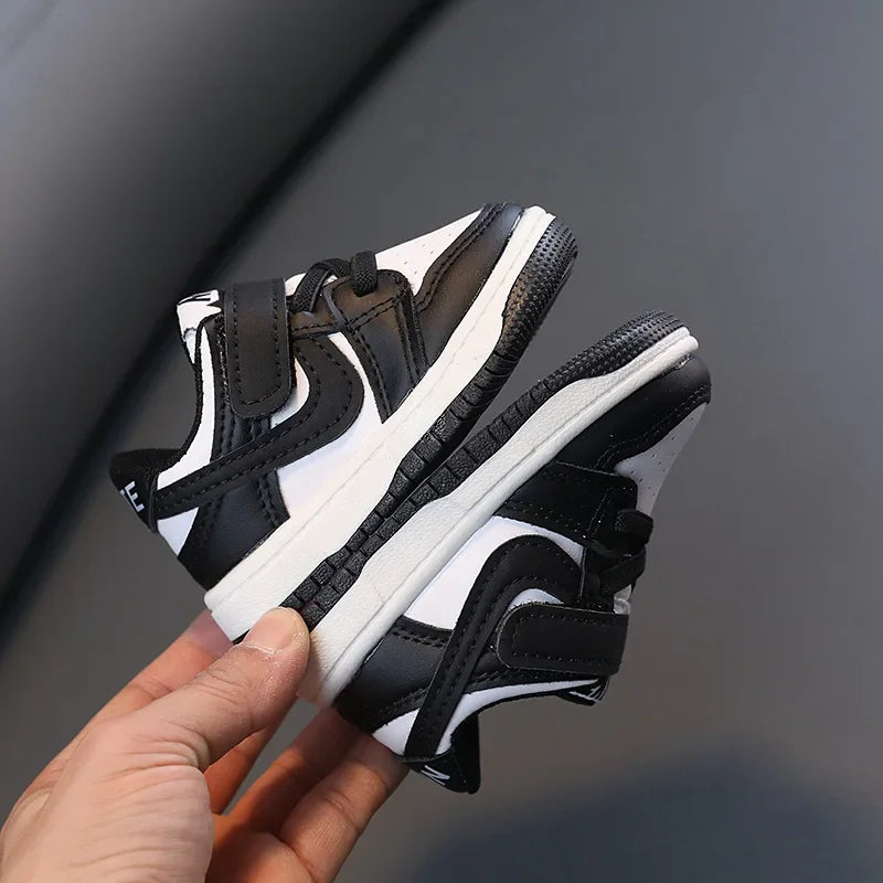 Children White Casual Sneakers Soft-Soled Running Shoes for Boys and Girls