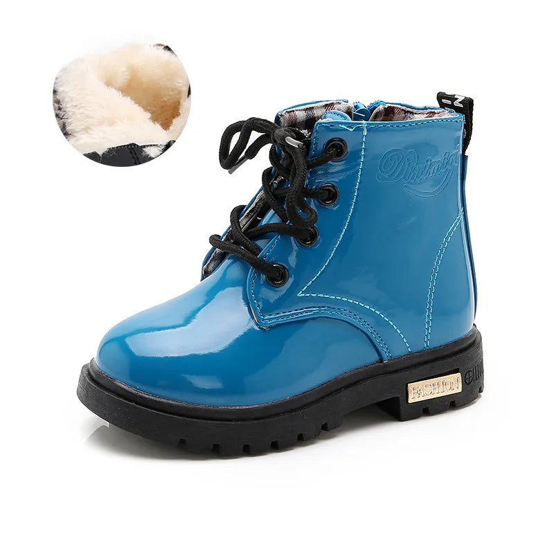 Kids Girls Non-Slip Wear-Resistant Soft Sole Fashion Warm Boots for Winter