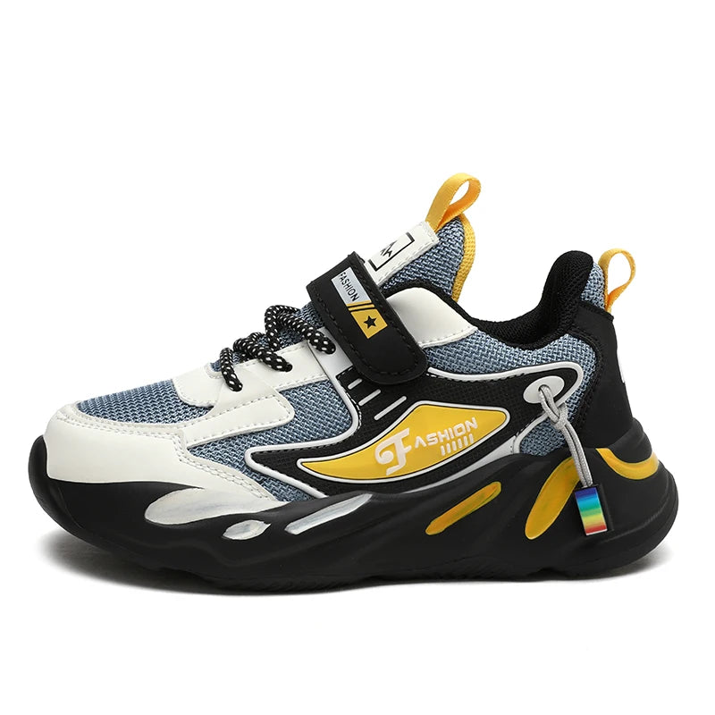 Kids Boys Casual Sneaker Non Slip Sports Shoes Breathable Mesh Comfortable Wear