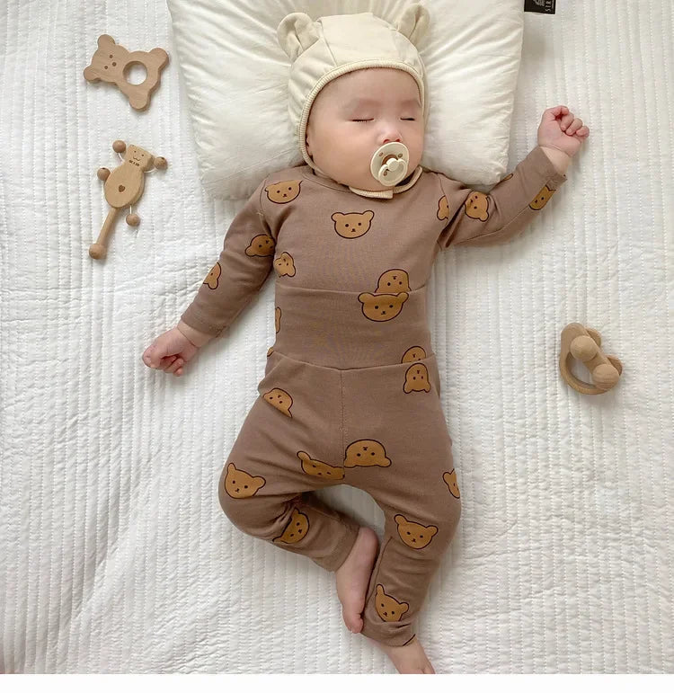 Baby 2PCS Pajama Set Cotton Long Sleeve Outfit for Autumn Winter Wear Yamza Tots' Closet
