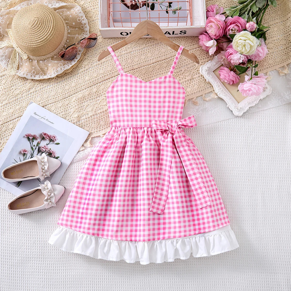 Children Fashion Dresses Barbi White Snow Moana Princess Dress Girl  Outfit
