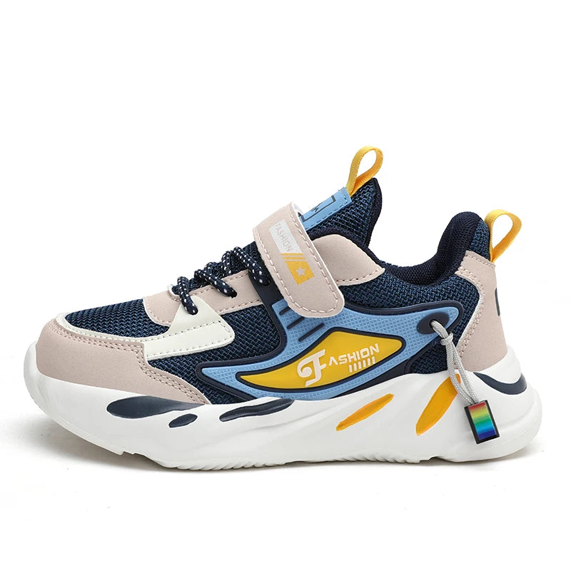 Kids Boys Casual Sneaker Non Slip Sports Shoes Breathable Mesh Comfortable Wear