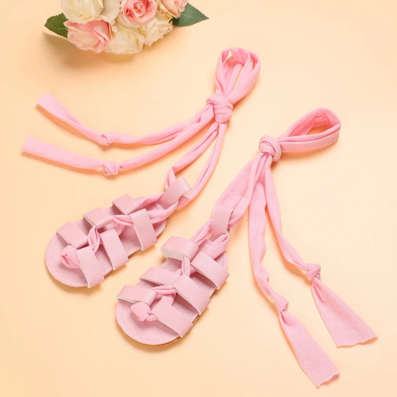 Cute Baby Girls Strap Sandals with Soft Rubber Sole Comfortable Summer Shoes