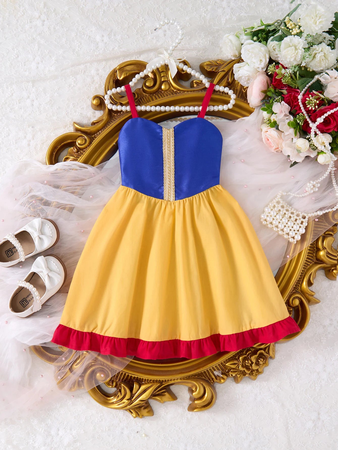 Children Fashion Dresses Barbi White Snow Moana Princess Dress Girl  Outfit