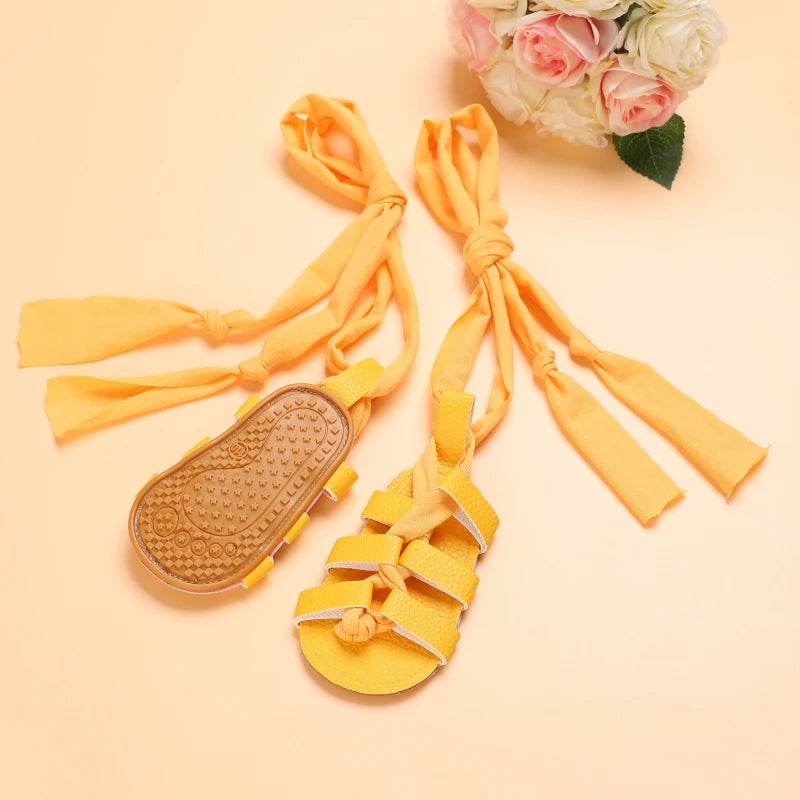 Cute Baby Girls Strap Sandals with Soft Rubber Sole Comfortable Summer Shoes