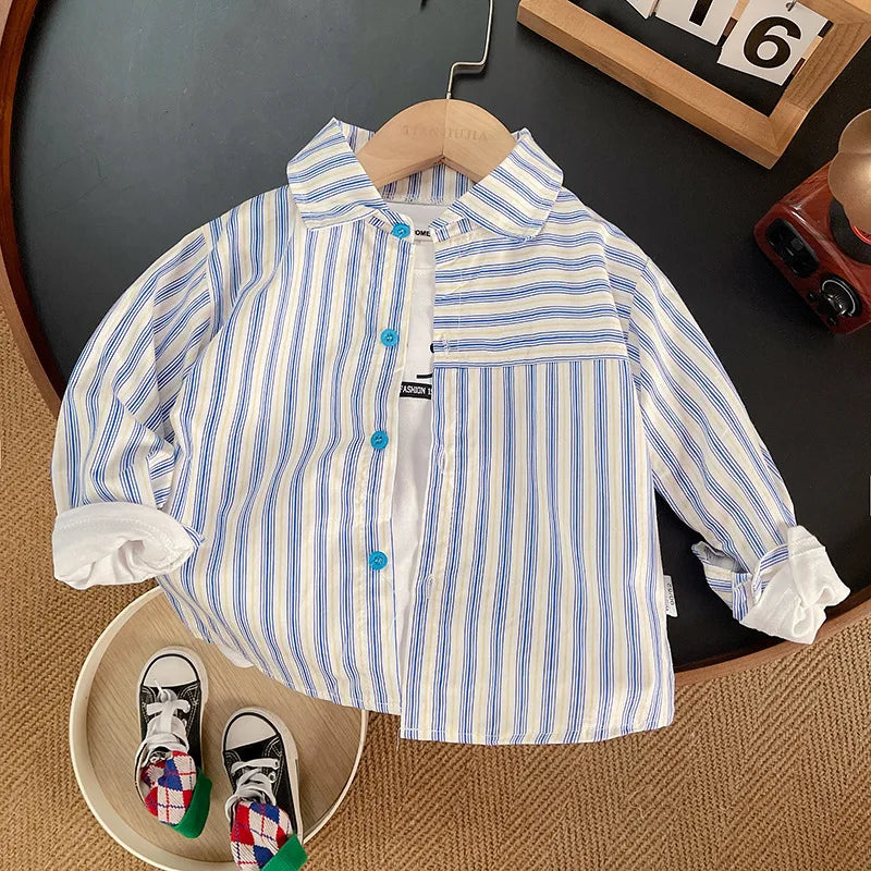 Baby Boys Summer Plaid Outfit: Cozy Striped Shirts, Tees & Shorts Set Yamza Tots' Closet