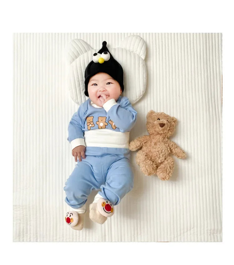 Baby 2PCS Pajama Set Cotton Long Sleeve Outfit for Autumn Winter Wear Yamza Tots' Closet