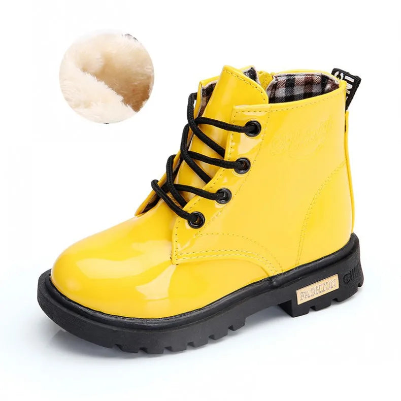 Kids Girls Non-Slip Wear-Resistant Soft Sole Fashion Warm Boots for Winter