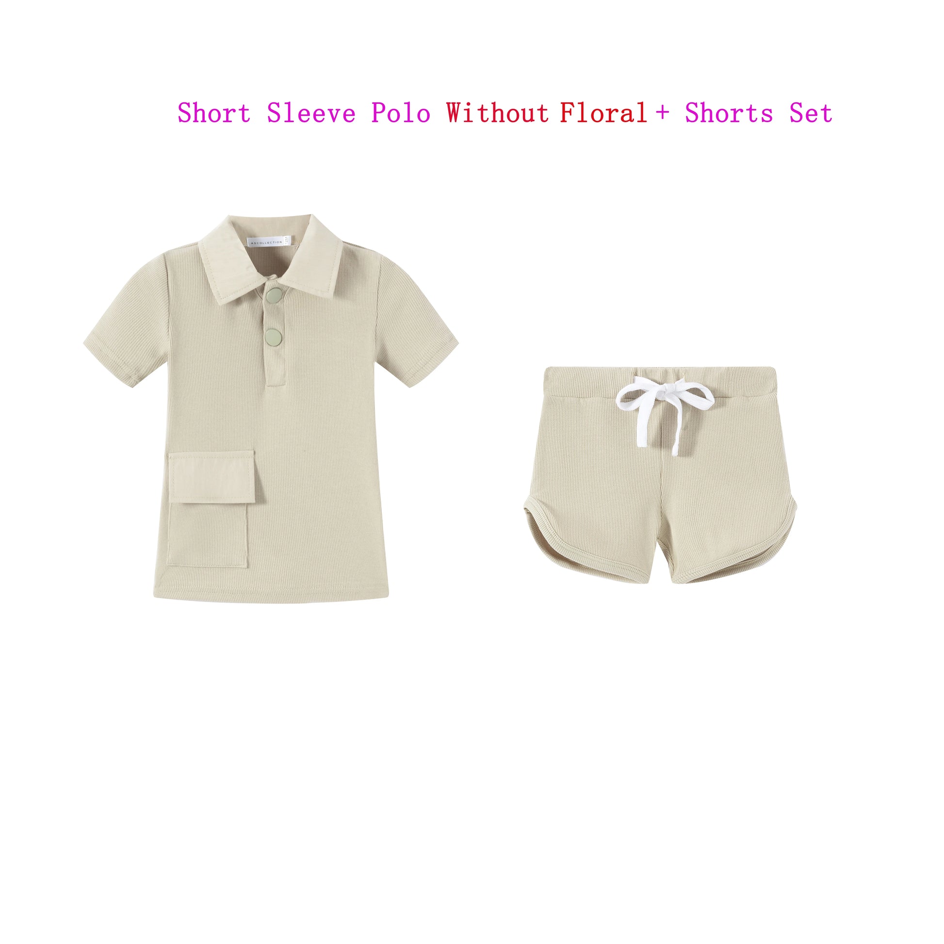 Family Ribbed Print Sets for Summer and Spring