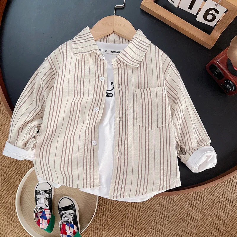 Baby Boys Summer Plaid Outfit: Cozy Striped Shirts, Tees & Shorts Set Yamza Tots' Closet