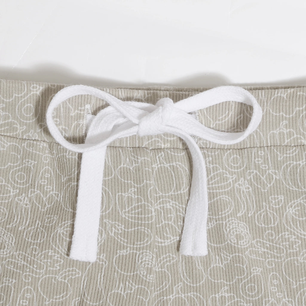 Family Ribbed Print Sets for Summer and Spring