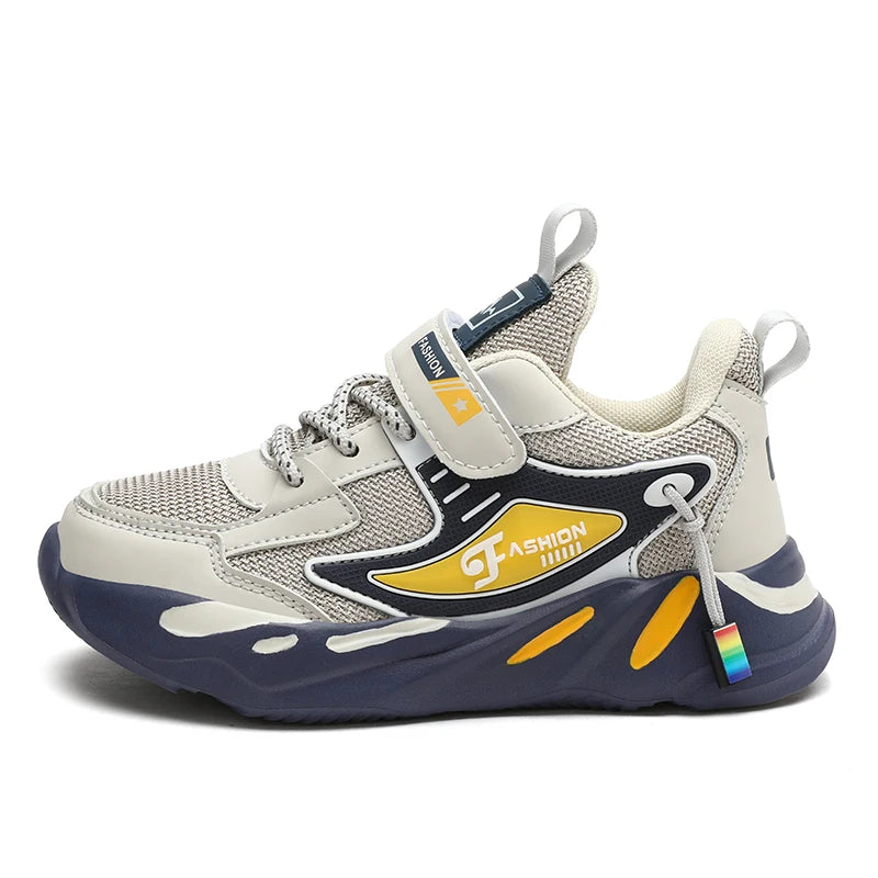 Kids Boys Casual Sneaker Non Slip Sports Shoes Breathable Mesh Comfortable Wear
