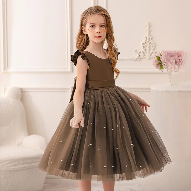 Fairy Princess Lace Party Dress for Girls Dance Stage Cosplay Costume Outfit