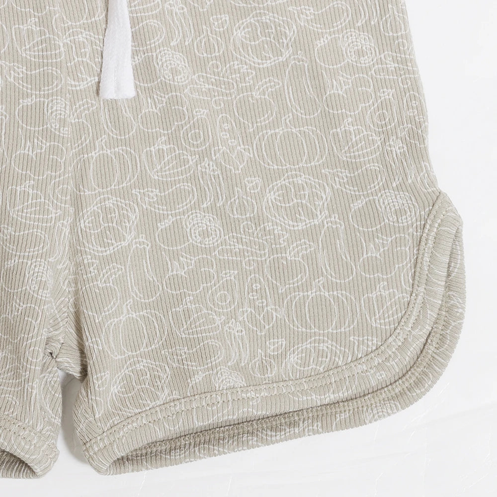 Family Ribbed Print Sets for Summer and Spring