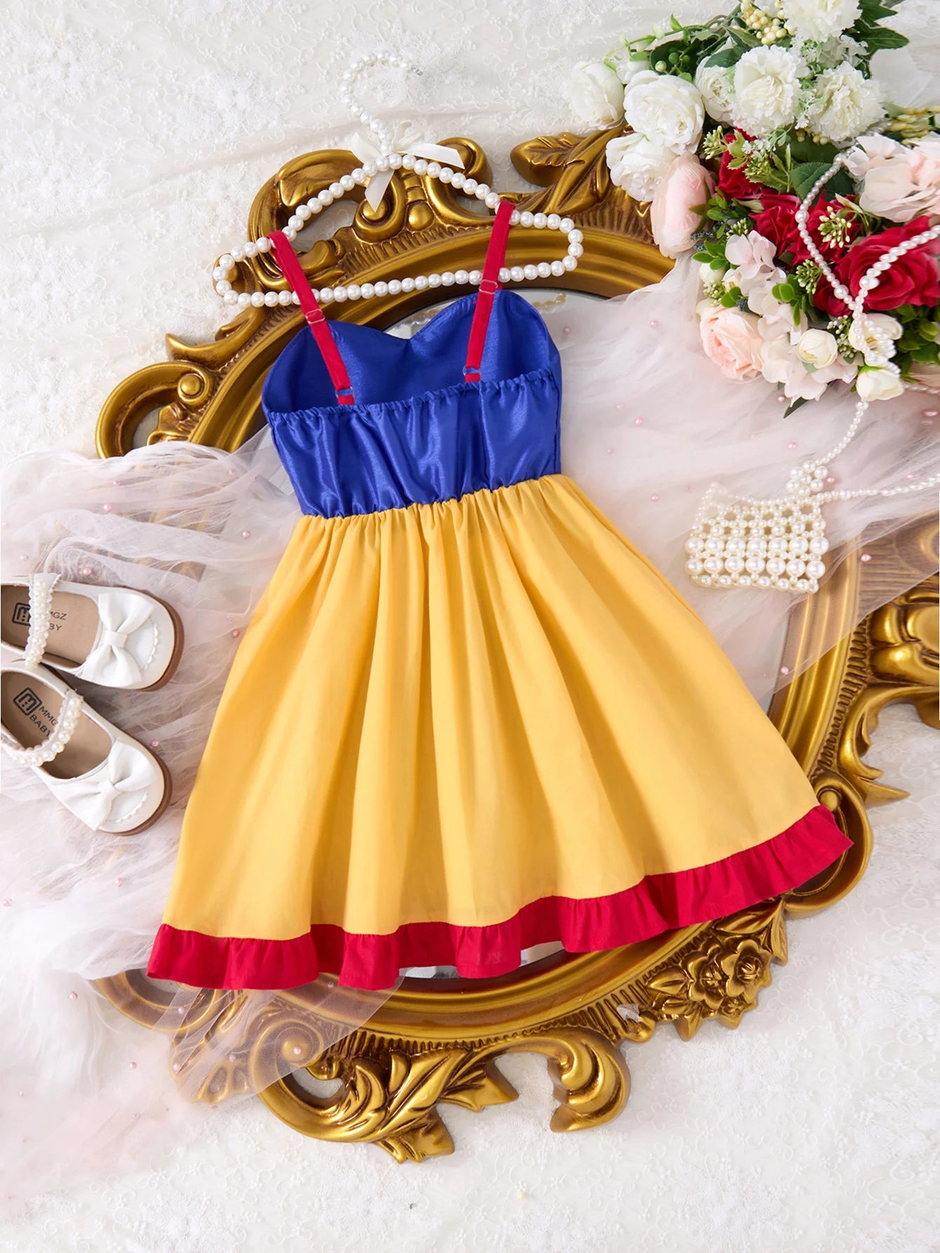 Children Fashion Dresses Barbi White Snow Moana Princess Dress Girl  Outfit