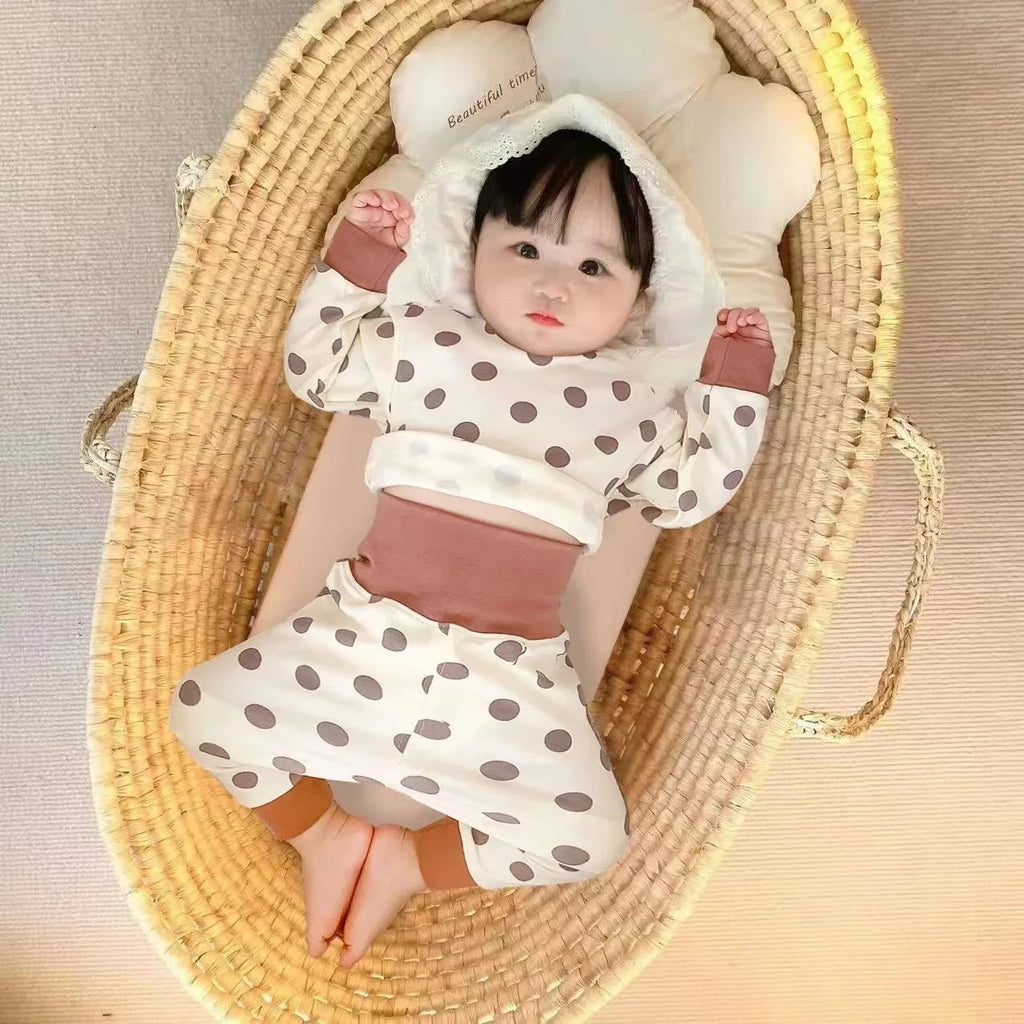 Baby 2PCS Pajama Set Cotton Long Sleeve Outfit for Autumn Winter Wear Yamza Tots' Closet