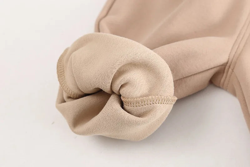 Soft beige fabric detail of Baby Clothes Children Set Boys T-Shirt Pants 2Pcs Sets by Yamza Tots' Closet