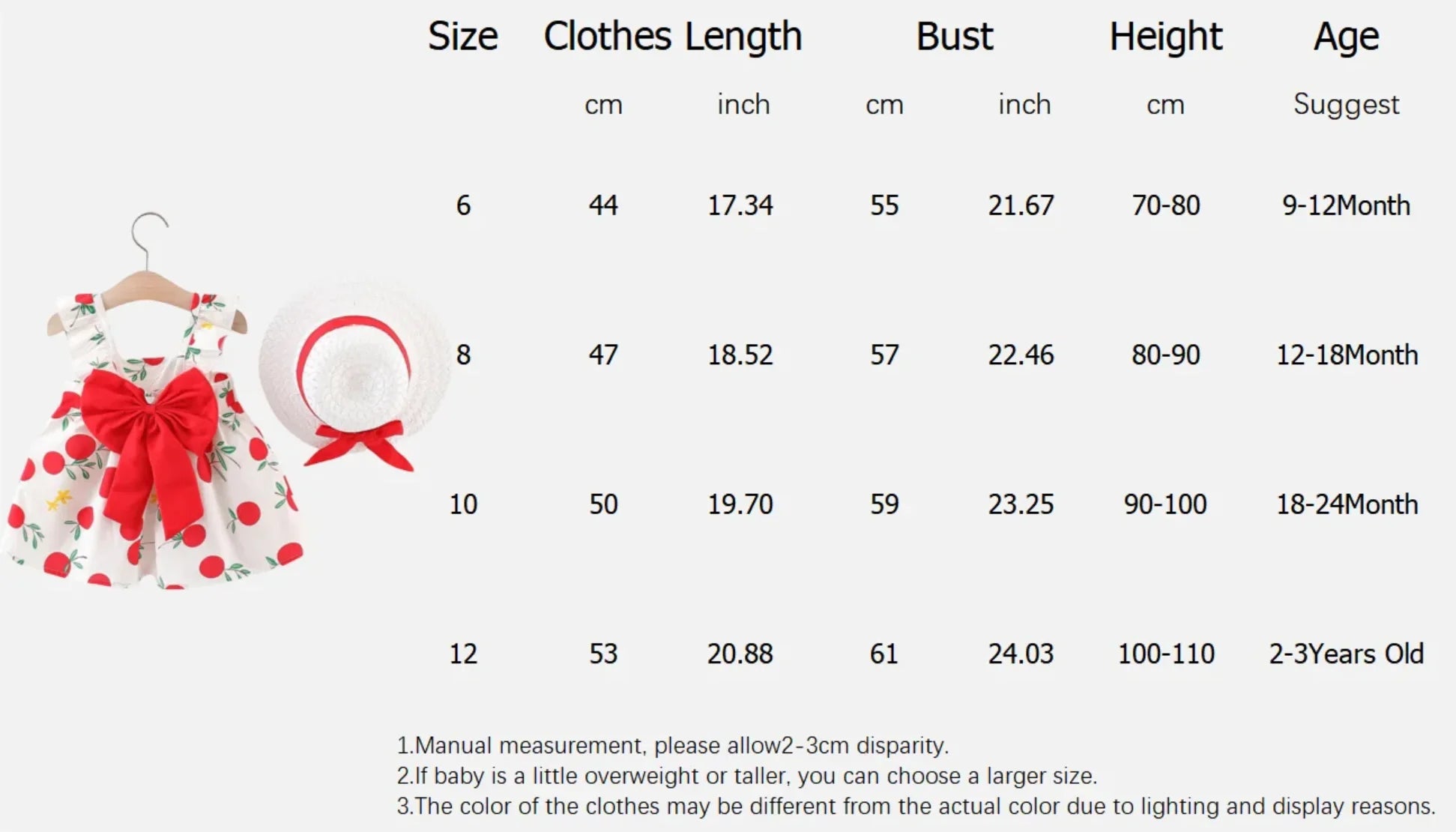 Yamza Tots' Closet Beach Dress Casual Fruit Printed with Hat Suit for toddlers in various sizes