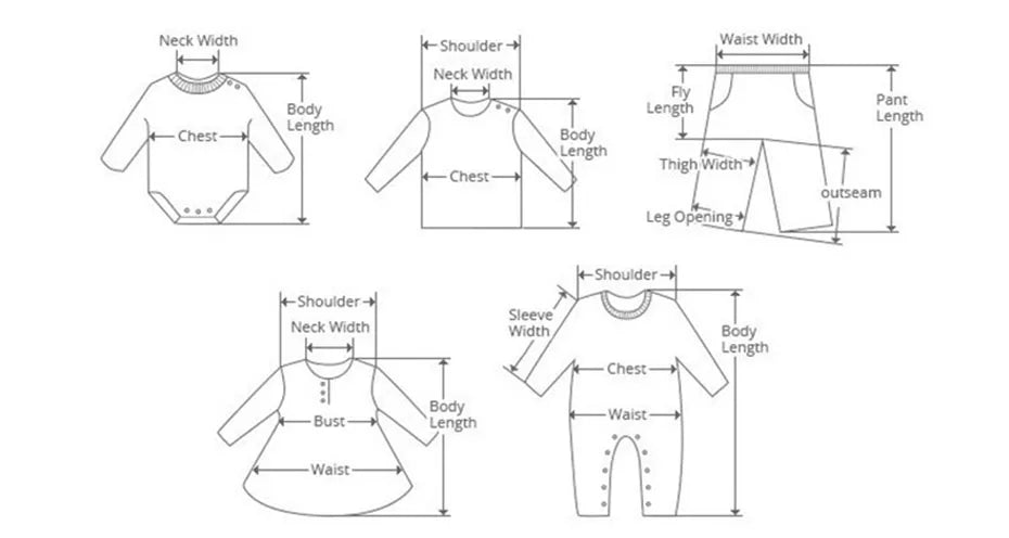 Measurement guide for boys cotton fashion shirt casual school style teen kids long sleeve top and matching pants
