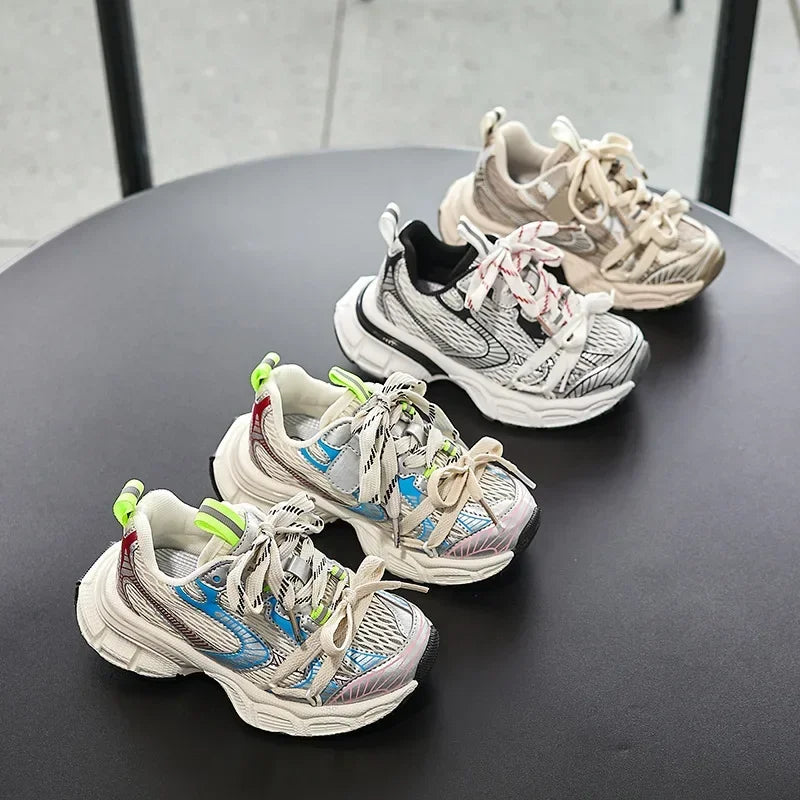 Yamza Tots' Closet kids sneakers breathable soft sole running shoes for boys and girls in multiple colors