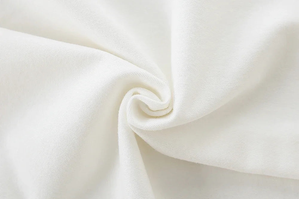 Soft white fabric close-up texture for Children Clothing Sets Long Sleeve T Shirt Bow Suspenders Jeans Girls Baby Outfit