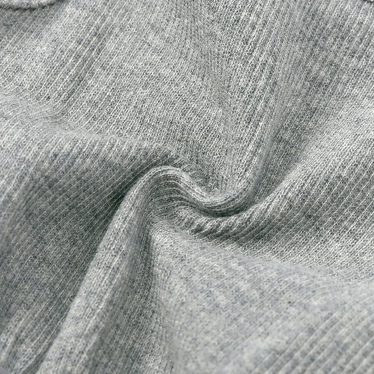 Close-up of soft gray fabric texture for Cute Girls Casual Solid Color Sleeveless Suspenders Dress Summer Kids Outfit