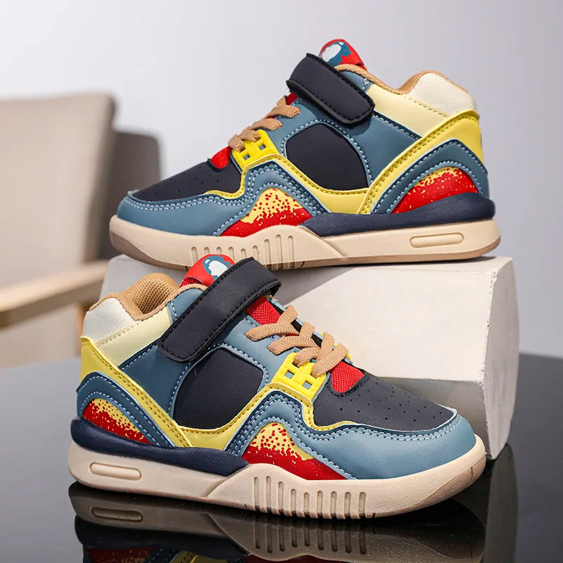 Yamza Tots' Closet fashion kids sneakers boys girls casual waterproof non-slip sport walking shoes in multicolor design