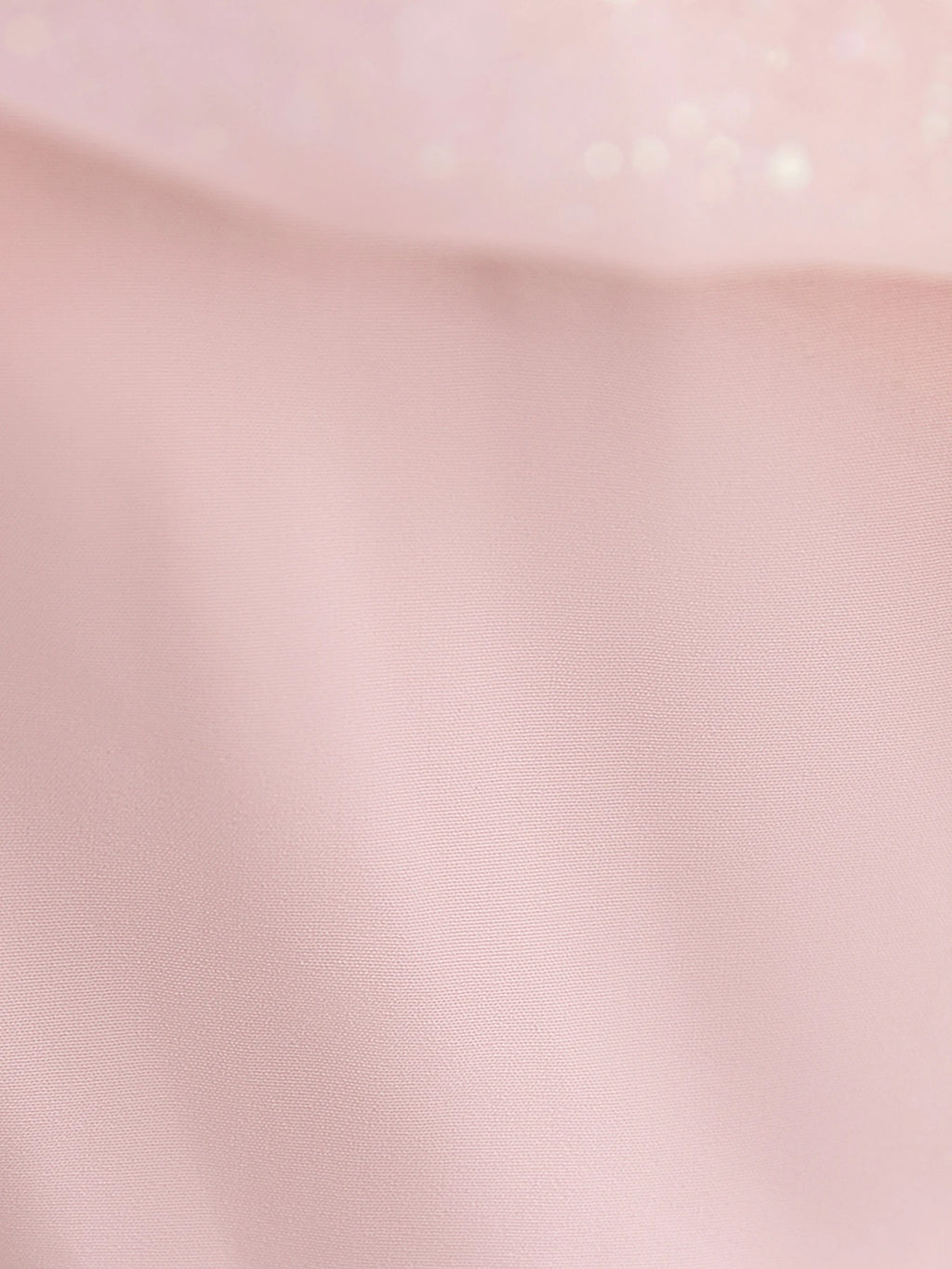 Close-up view of soft pink tulle fabric with sequins detailing Girl Rainbow Sequins Tulle Birthday Party dress
