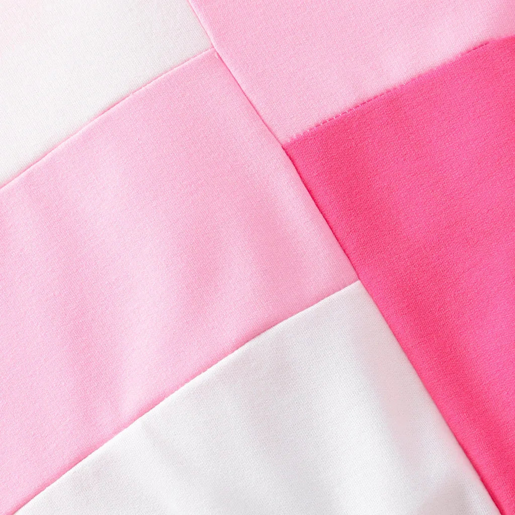 Close-up of fabric colors in Kids Girl Clothing Set Long Sleeve Pink Top and Pants 2Pcs Casual Outfit Suit by Yamza Tots' Closet