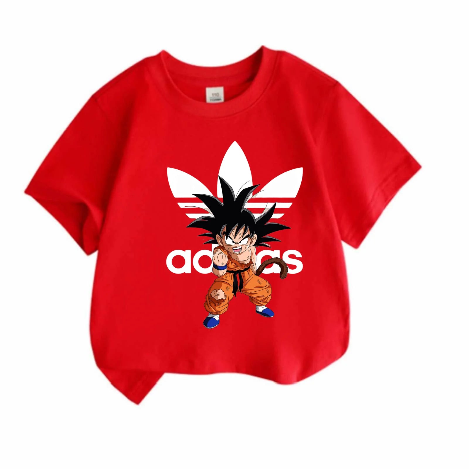 Kids Summer Clothes Anime Cartoon Print Boys Creative Casual Lightweight T-Shir red shirt with anime character graphic