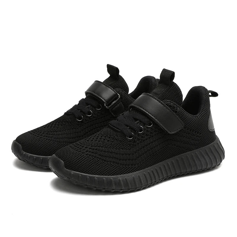 Fashion Kids Boy Running Sport Black Sneakers Outdoor Lightweight Breathable shoes by Yamza Tots' Closet