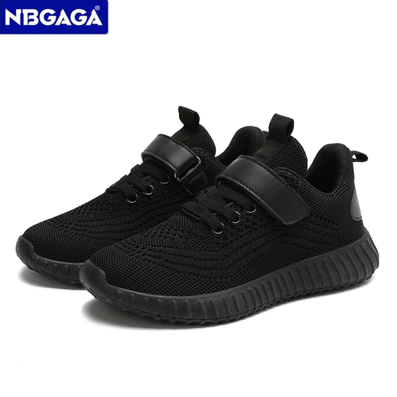 Fashion Kids Boy Running Sport Black Sneakers Outdoor Lightweight Breathable by Yamza Tots' Closet 