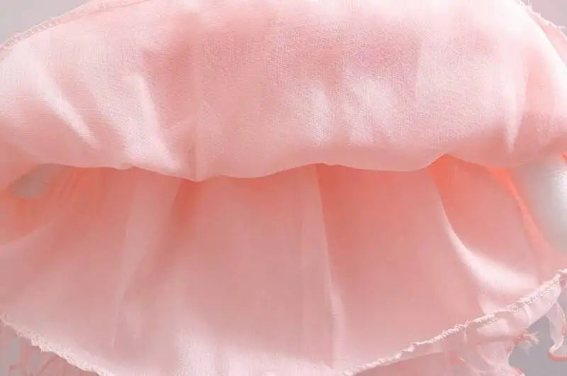 Girls Summer Dress Set Cute Stitch T-Shirt and Tulle Tutu Skirt Outfit soft pink tutu skirt lining detail