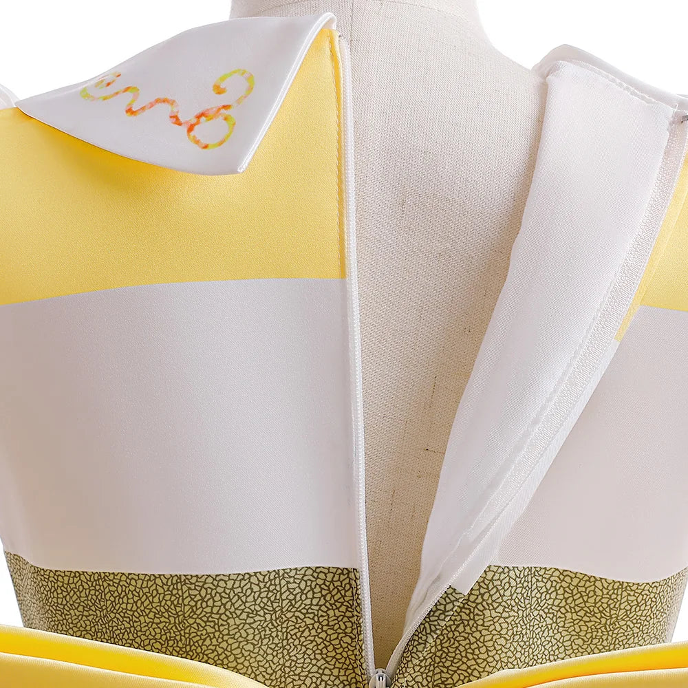 Close-up of the back zipper and collar detail on the Buzz Lightyear Jessie Cosplay Costume by Yamza Tots Closet