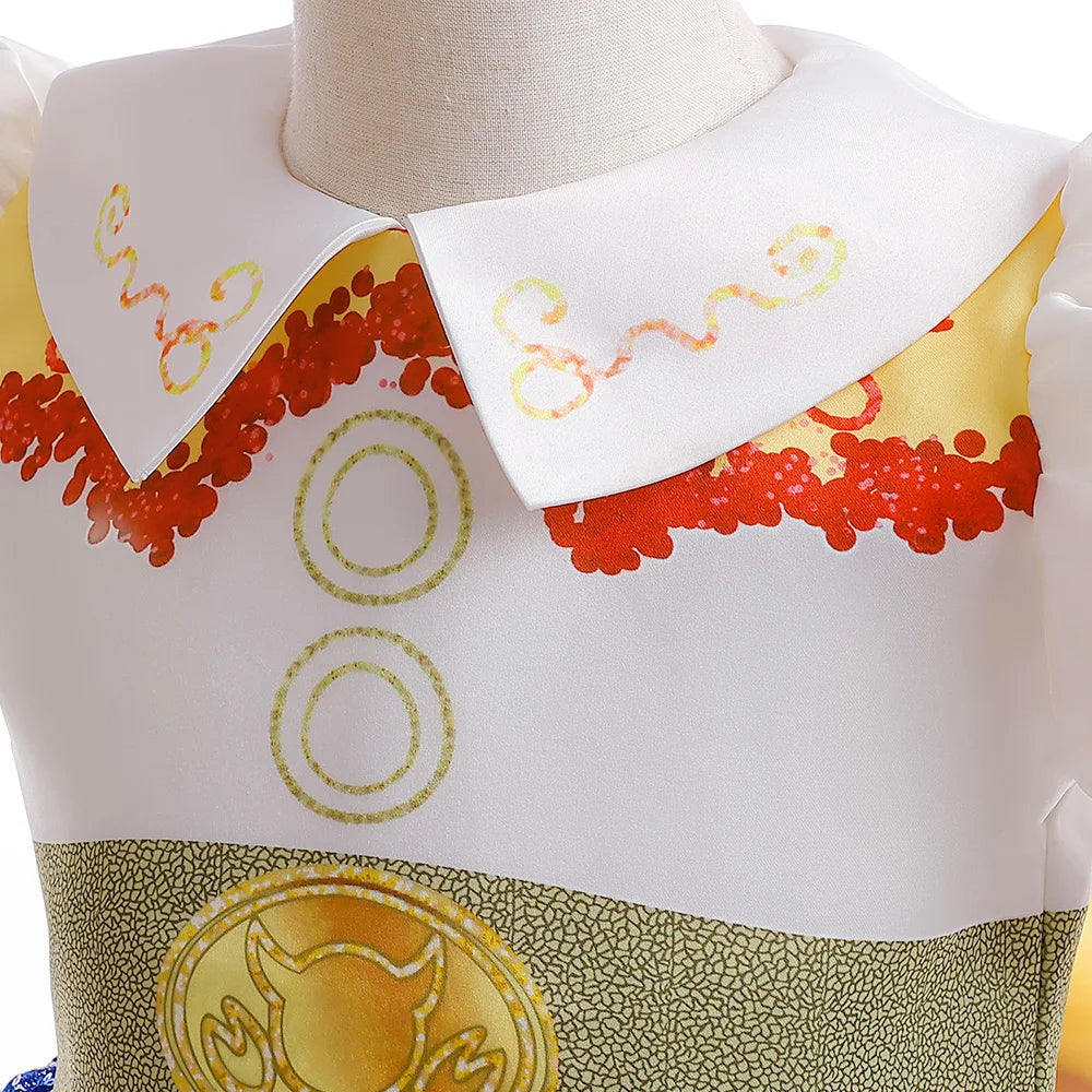 Close-up of Buzz Lightyear Jessie Cosplay Costume by Yamza Tots Closet featuring detailed collar and chest design