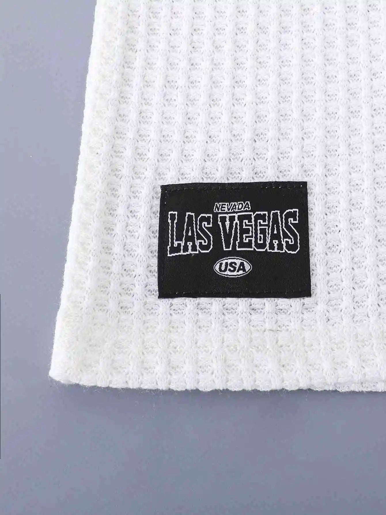 Stylish Boys Outfit Set Trendy Short Sleeve Shirt and Shorts Summer Design white fabric with Las Vegas label