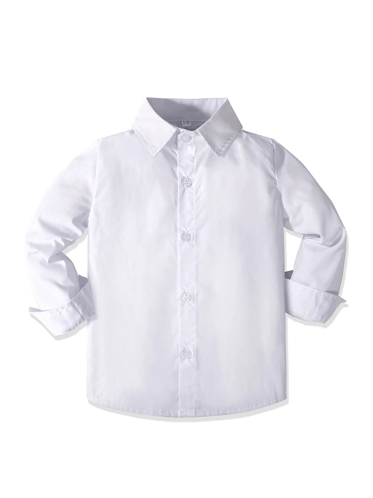 Toddler Boy Formal Dresswear Set Vest Shirt Pants and Bowtie Back to School white dress shirt
